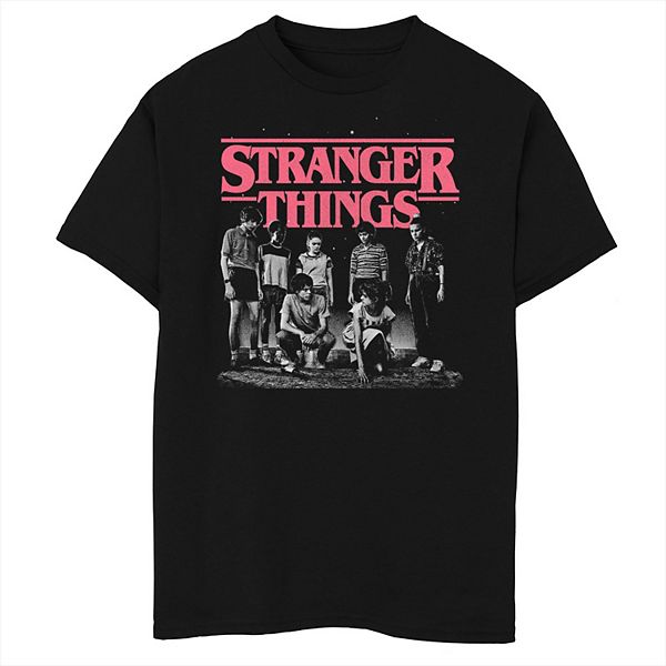 Boys 8-20 Stranger Things Faded Cast Poster Graphic Tee