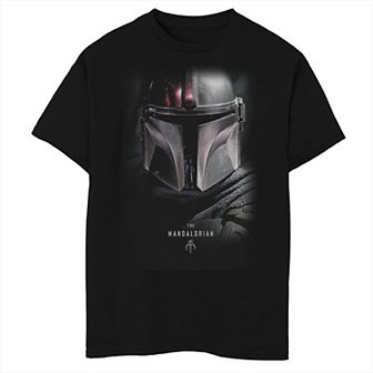 Boys 8-20 Star Wars The Mandalorian Bounty Hunter Shadow Graphic Tee