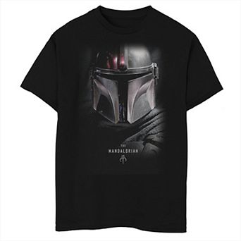 Boys 8-20 Star Wars The Mandalorian Bounty Hunter Shadow Graphic Tee