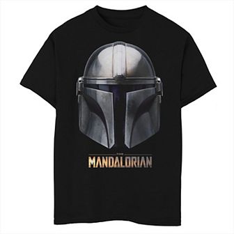 Boys 8-20 Star Wars The Mandalorian Helmet Logo Graphic Tee