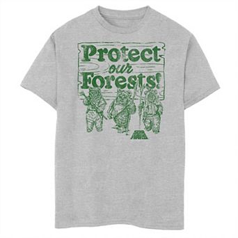 Boys 8-20 Star Wars Protect Our Forest Ewoks Graphic Tee