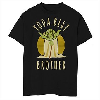 Boys 8-20 Star Wars Yoda Best Brother Cartoon Yoda Graphic Tee