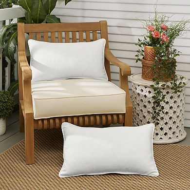 Sorra Home Outdoor/Indoor Corded Pillow 2-Piece Set - 24 x 14