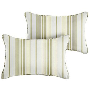 Sorra Home Outdoor/Indoor Corded Pillow 2 pc Set - 26 x 16