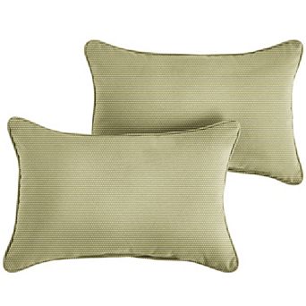 Sorra Home Outdoor/Indoor Corded Pillow 2 pc Set - 26 x 16