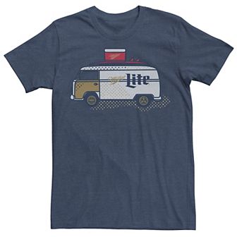 Big & Tall Miller Coors Miller Lite Surf Van Paint Tee