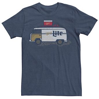 Big & Tall Miller Coors Miller Lite Surf Van Paint Tee