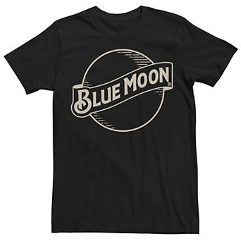 Big & Tall Miller Coors Blue Moon Lines Logo Tee