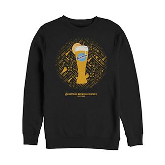 Big & Tall Miller Coors Blue Moon Tall Glass Poster Fleece