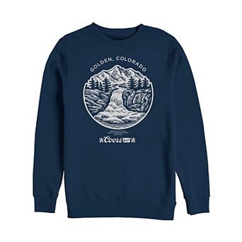 Big & Tall Miller Coors Golden Colorado Mountain Stamp Fleece