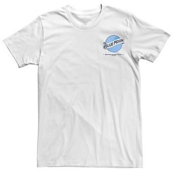 Big & Tall Miller Coors The Blue Moon Chest Logo Tee