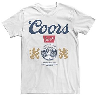 Big & Tall Miller Coors Golden Coors COlorado Banquet Picture Tee