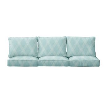 Sorra Home Outdoor/Indoor 25 in x 23 in Deep Seating Sofa Cushion Set