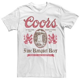 Big & Tall Miller Coors Banquet Beer Coors Medieval Logo Tee