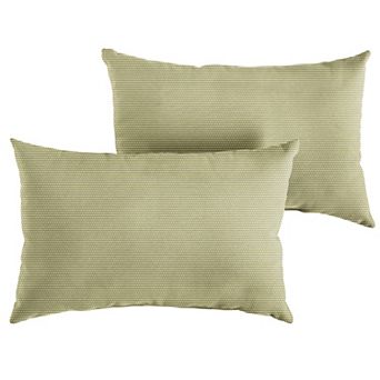 Sorra Home Outdoor/Indoor Knife Edge Pillow 2 pc Set - 18 x 12