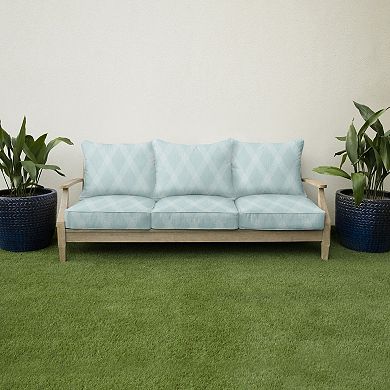 Sorra Home Outdoor/Indoor 25 in. x 25 in. Deep Seating Pillow and Cushion Set
