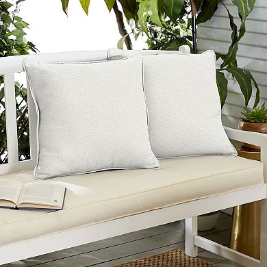 Sorra Home Outdoor/Indoor Corded Pillow 2-Piece Set - 16 x 16