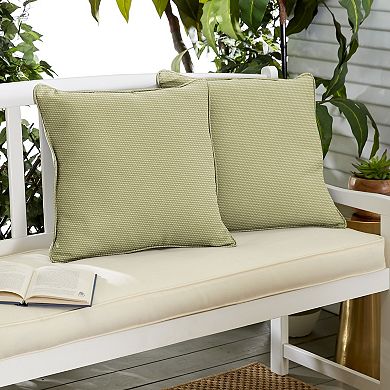 Sorra Home Outdoor/Indoor Corded Pillow 2-Piece Set - 22 x 22