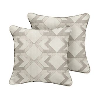 Sorra Home Outdoor/Indoor Corded Pillow 2 pc Set - 22 x 22