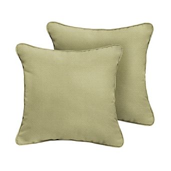 Sorra Home Outdoor/Indoor Corded Pillow 2 pc Set - 16 x 16