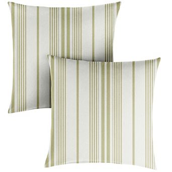 Sorra Home Outdoor/Indoor Corded Pillow 2 pc Set - 18 x 18