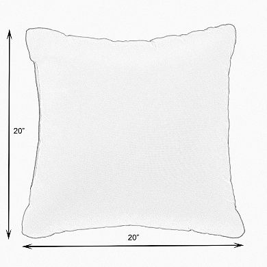 Sorra Home Outdoor/Indoor Corded Pillow 2-Piece Set - 20 x 20