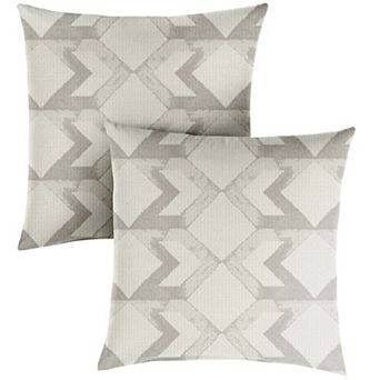 Sorra Home Outdoor/Indoor Corded Pillow 2 pc Set - 22 x 22