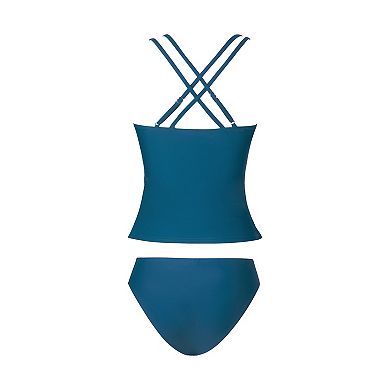 Women's Cupshe Two-Piece Tankini Swim Set
