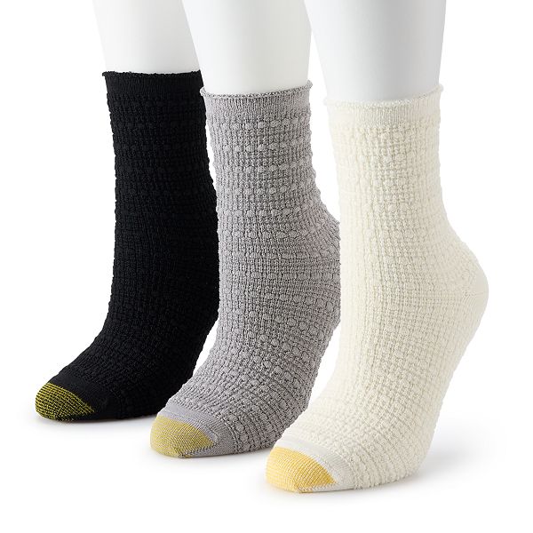 Women's GOLDTOE® 3Pack Bubble Crew Socks