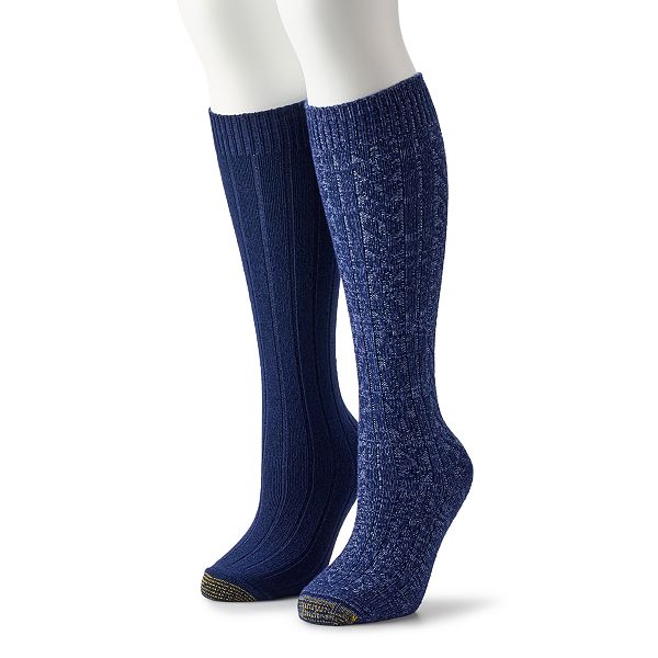 Women's GOLDTOE® 2Pack Soft Cable Knee High Socks