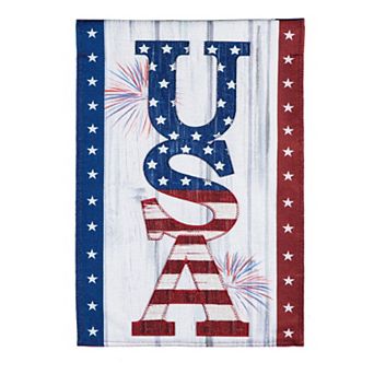 Evergreen Enterprises USA Fireworks Garden Flag