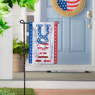 Evergreen Enterprises USA Fireworks Garden Flag