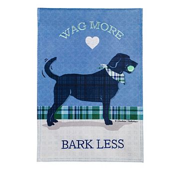 Evergreen Enterprises Wag More Bark Less Garden Flag