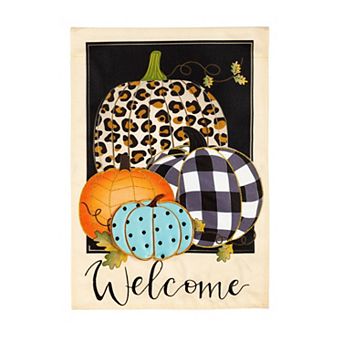 Evergreen Enterprises Mixed Print Pumpkins Garden Flag