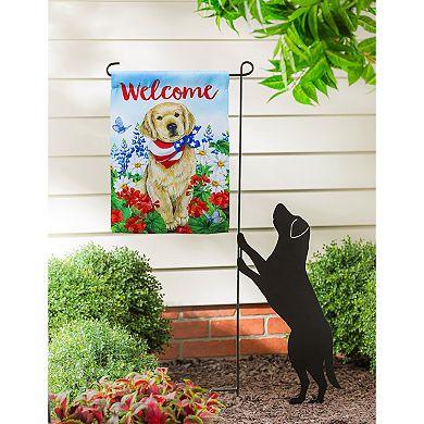 Evergreen Enterprises Patriotic Dog Welcome Garden Flag