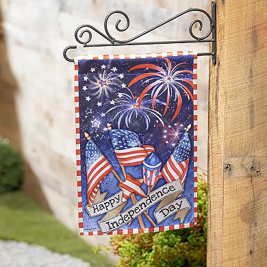 Evergreen Enterprises Independence Day Fireworks Garden Flag