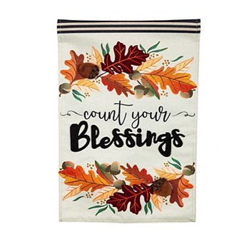Evergreen Enterprises Count Your Blessings Garden Flag