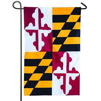Evergreen Enterprises Maryland State Flag Garden Applique Flag