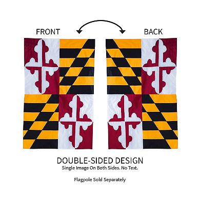 Evergreen Enterprises Maryland State Flag Garden Applique Flag