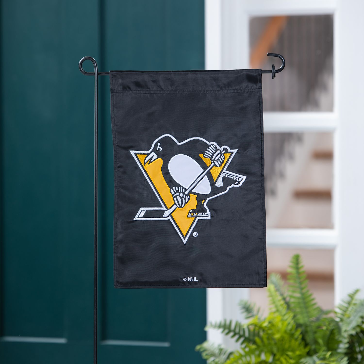 Pittsburgh Penguins NHL Flag - 3x5 Foot Embroidered & Applique Team Flag