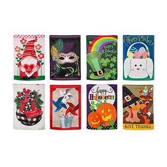 Evergreen Enterprises Seasonal Garden Flag 8 pc Set