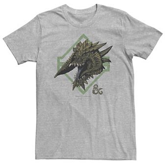 Big & Tall Dungeons & Dragons Stained Glass Horns Face Tee