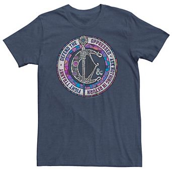 Big & Tall Dungeons & Dragons Stained Glass Badge Tee