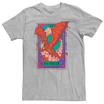Big & Tall Dungeons & Dragons Red Dragon Tarot Tee