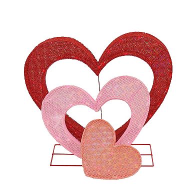 National Tree Company Valentine’s Day Hearts LED Outdoor Decor