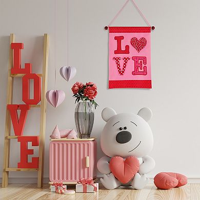 National Tree Company Valentine's Day Love Banner Wall Decor