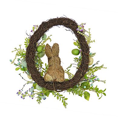 National Tree Company Bunny Easter Artificial Eggs Wreath