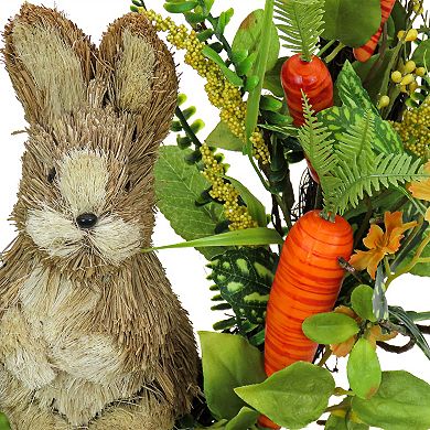 National Tree Company Bunny Carrot Artificial Easter Wreath