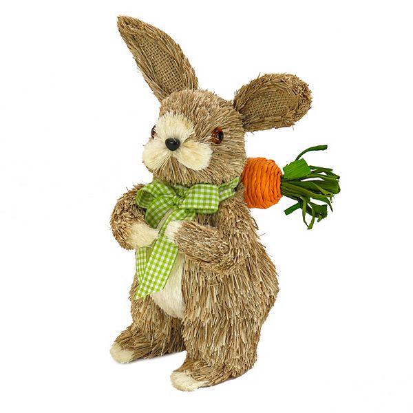 National Tree Company Bunny Carrying Carrot Table Decor