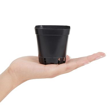 150 Pack Small Plastic Square Plant Pots for Seedling Flower Indoor Outdoor 2.6"